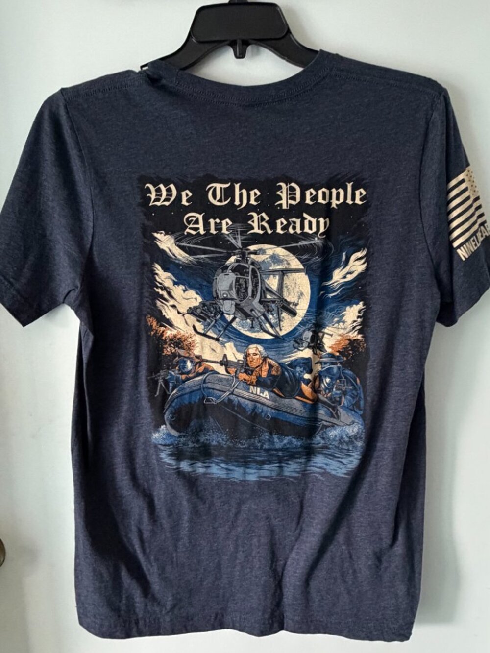 Nine Line Apparel T-shirt "We the People are Ready" George Washington Graphic L - Picture 2 of 4